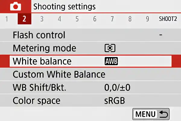 White Balance Bracketing